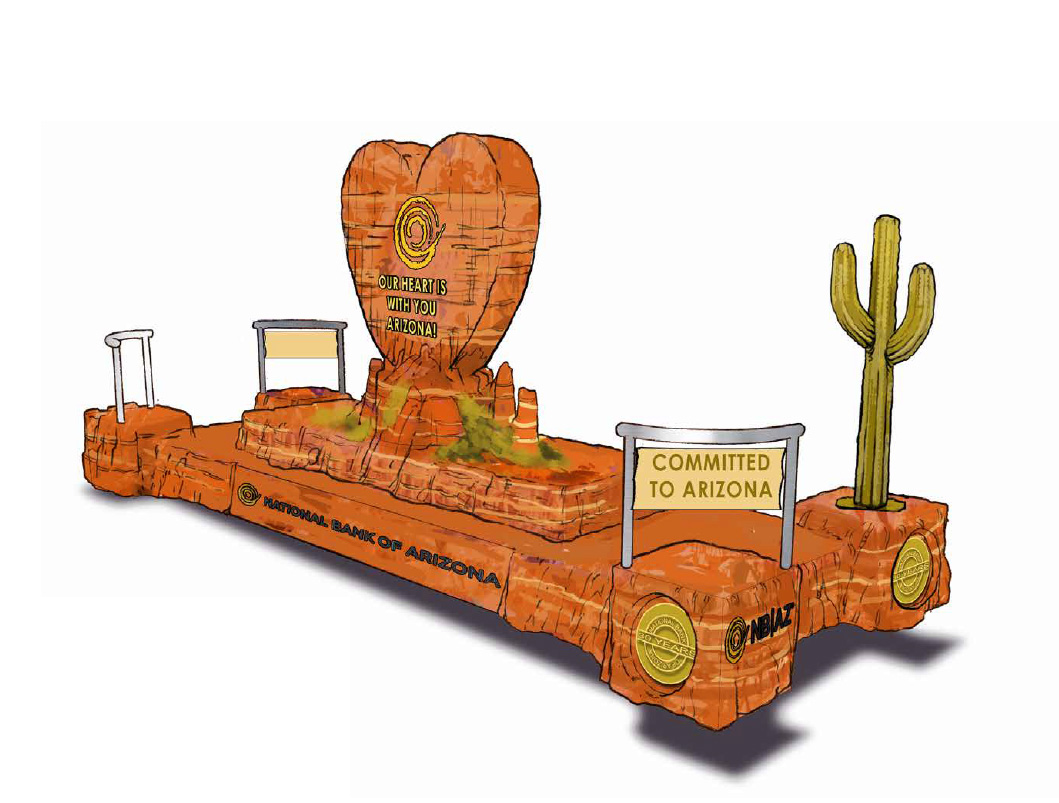 Parade Float Concept national bank of Arizona